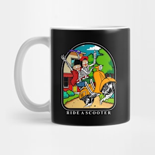 ride a scooter Mug